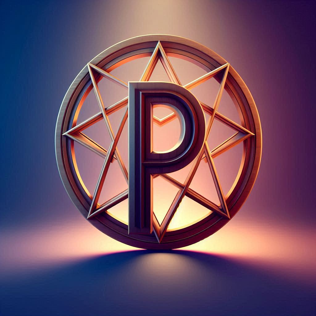 Pentagram — letter P (variant 2)