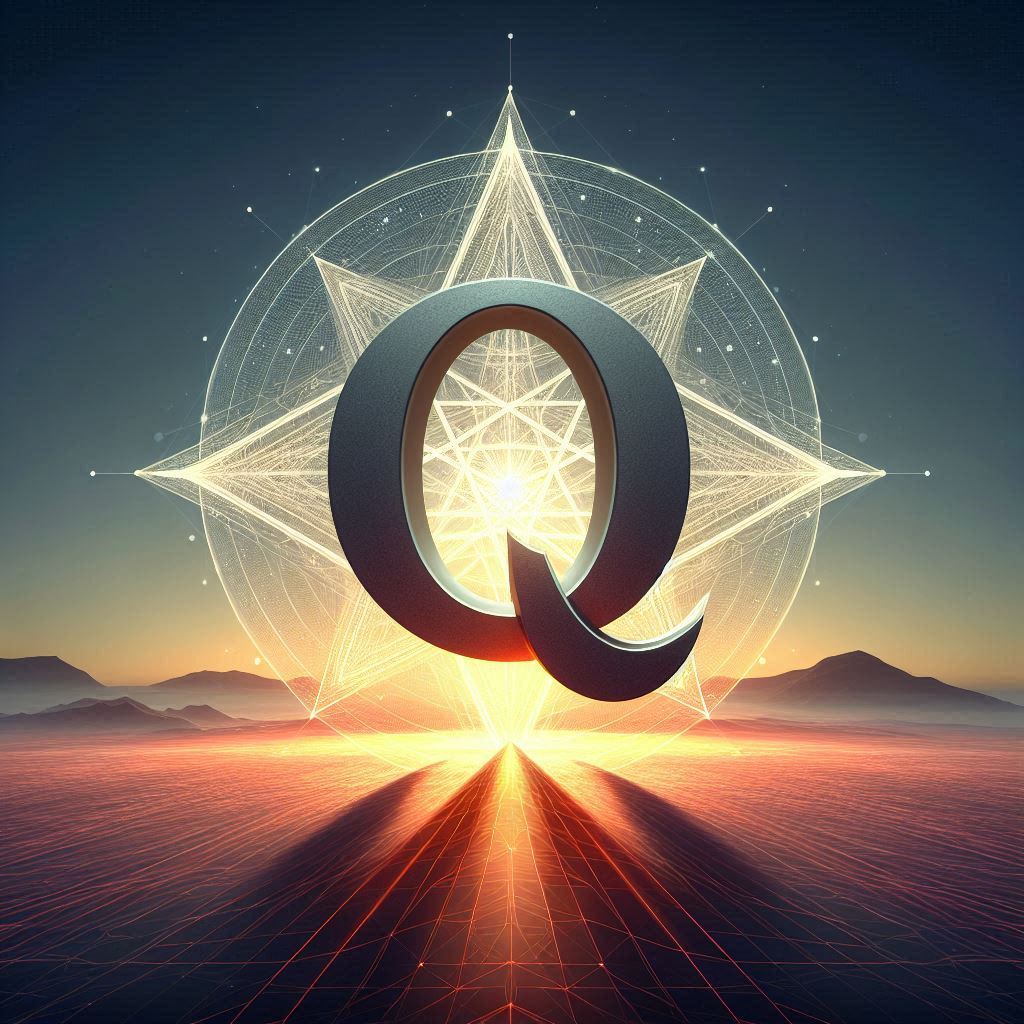 Pentagram — letter Q (variant 2)