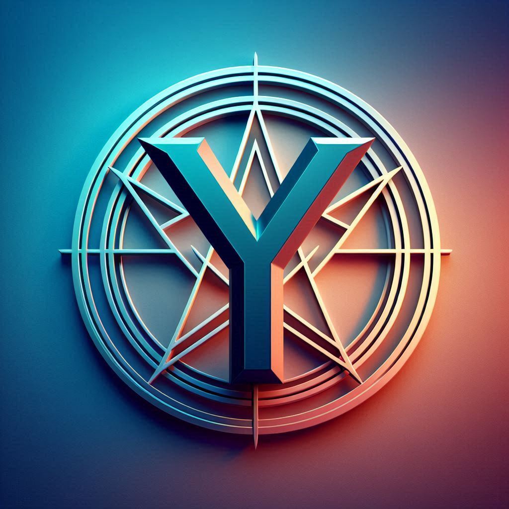 Pentagram — letter Y (variant 2)