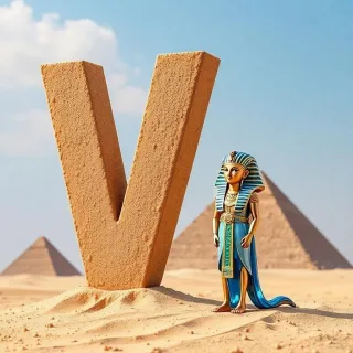 Pharaoh — letter V