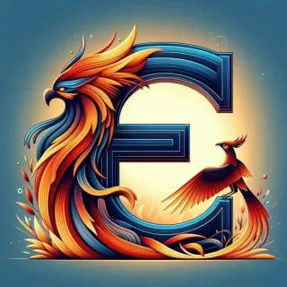 Phoenix — letter E (variant 2)