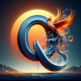Phoenix — letter Q (variant 2)