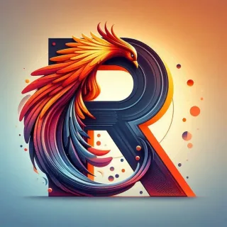 Phoenix — letter R (variant 2)