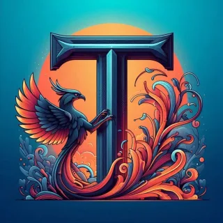 Phoenix — letter T (variant 2)