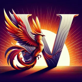 Phoenix — letter W (variant 2)