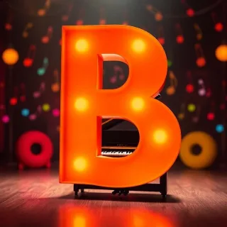 Piano — letter B
