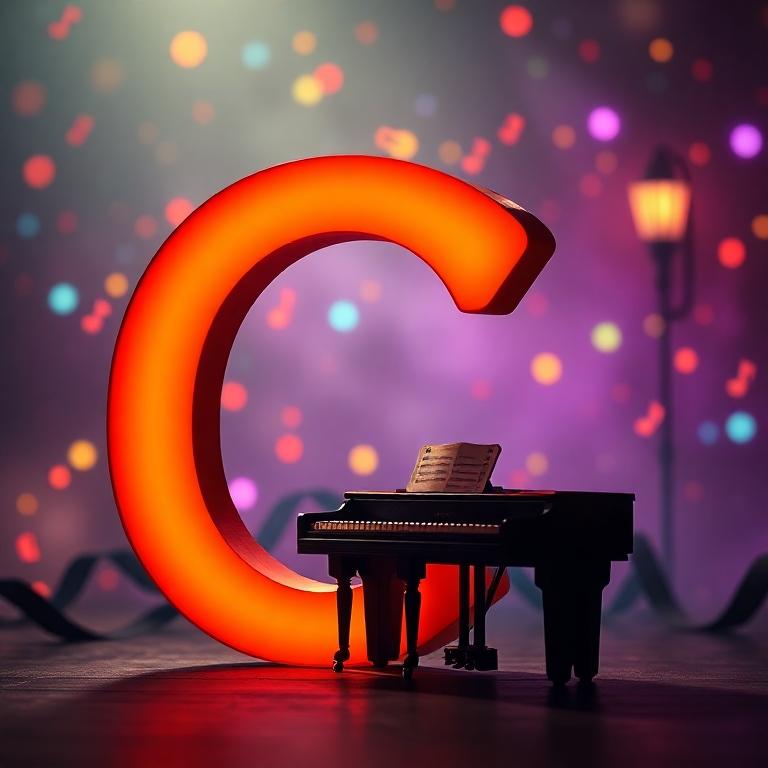 Piano — letter C