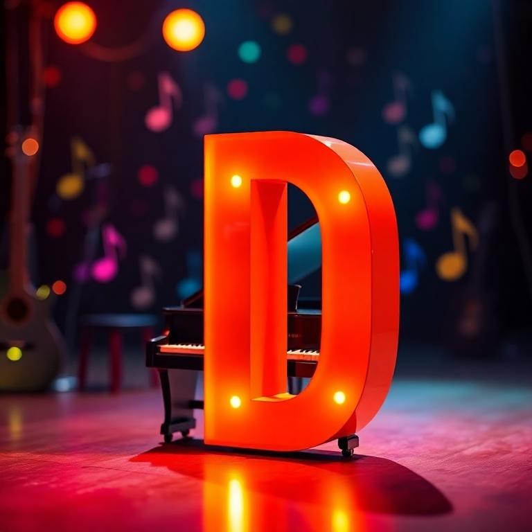 Piano — letter D