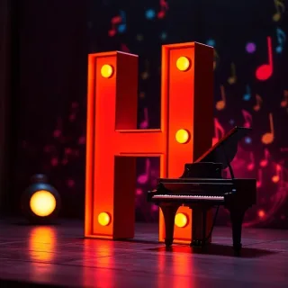 Piano — letter H