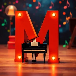 Piano — letter M