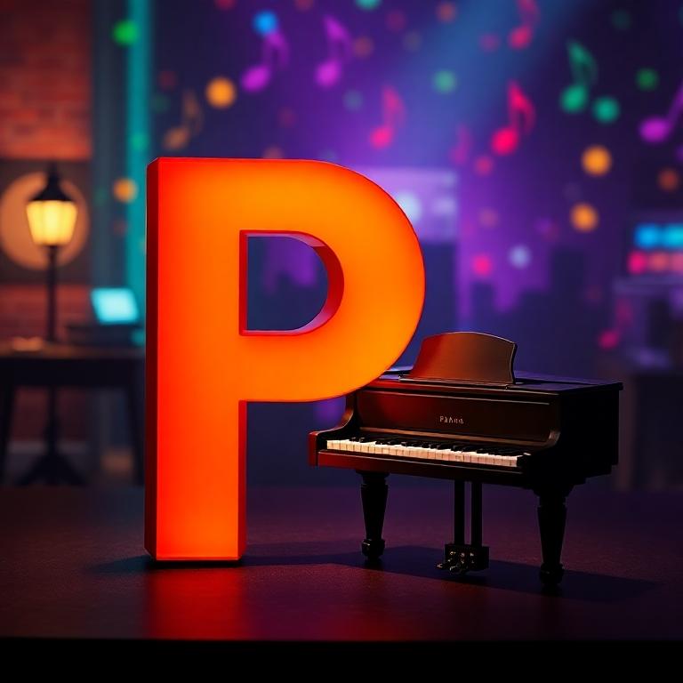 Piano — letter P