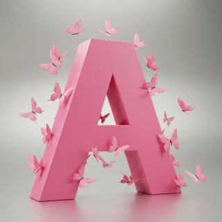 Pink butterflies
