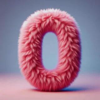 Pink fur — letter O