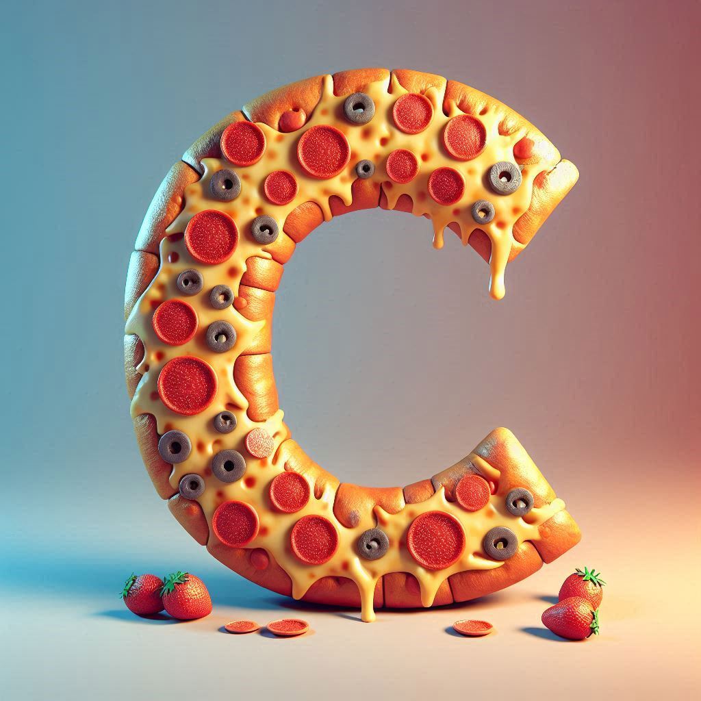 Pizza — letter C