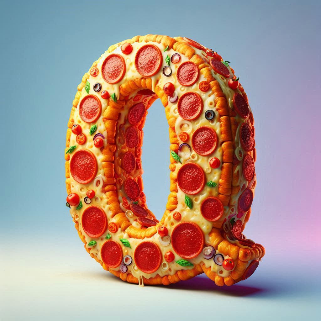 Pizza — letter Q