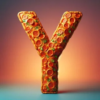 Pizza — letter Y