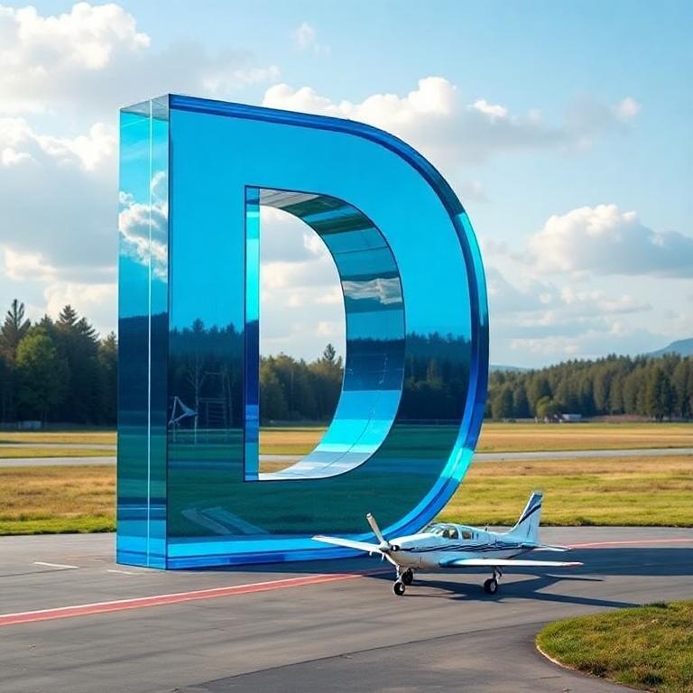 Plane — letter D