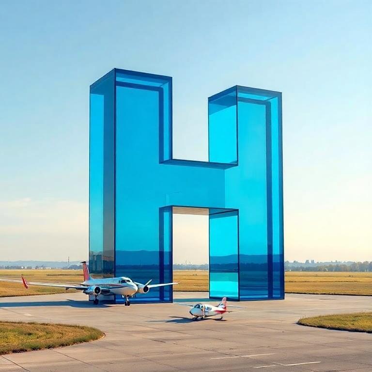 Plane — letter H