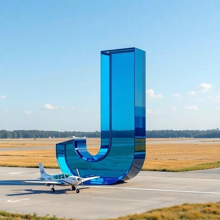 Plane — letter J