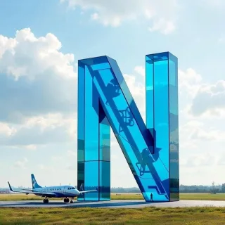 Plane — letter N