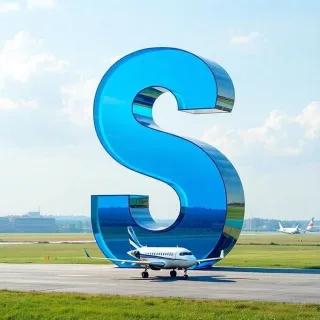 Plane — letter S