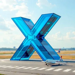 Plane — letter X