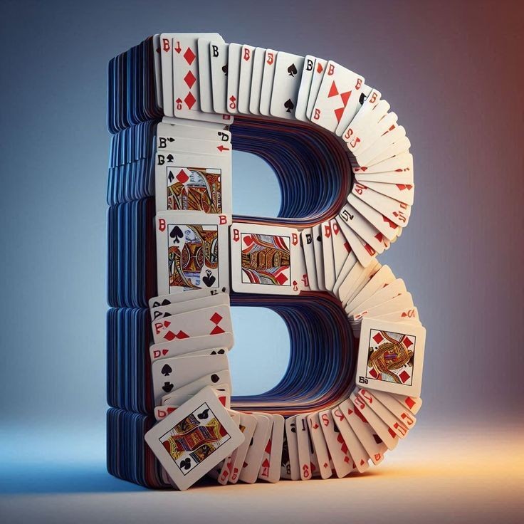 Playing cards — letter B