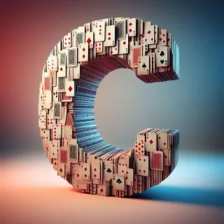 Playing cards — letter C