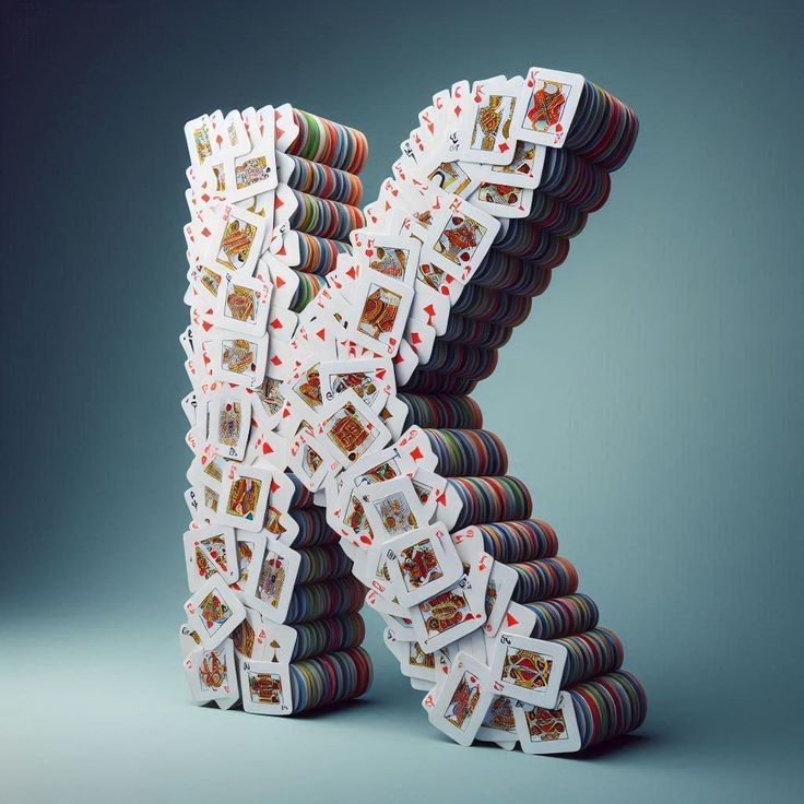 Playing cards — letter K