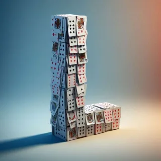 Playing cards — letter L
