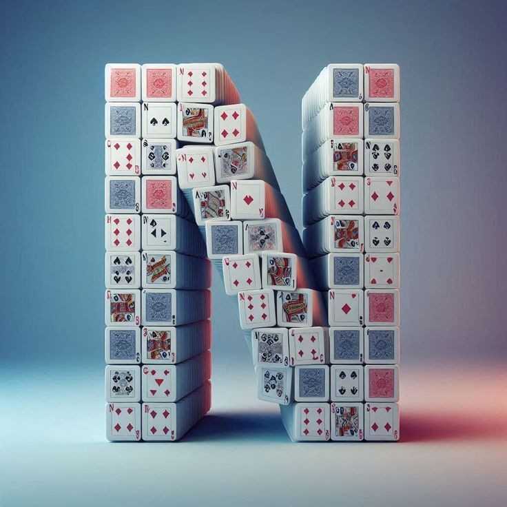 Playing cards — letter N