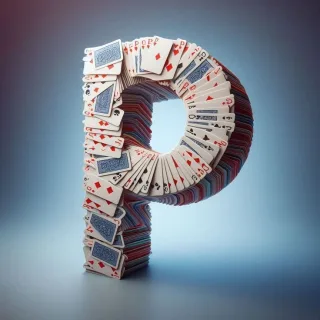 Playing cards — letter P