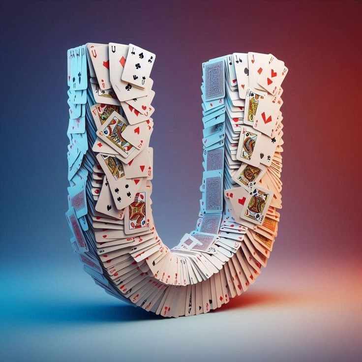 Playing cards — letter U