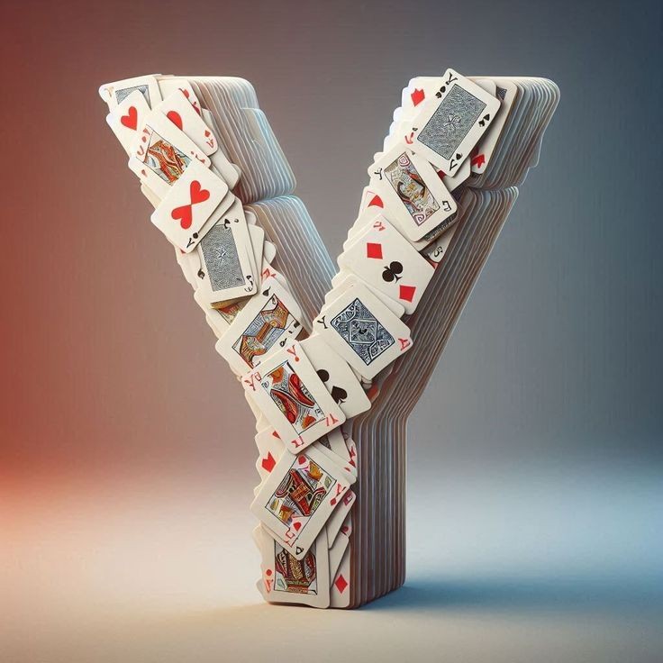 Playing cards — letter Y
