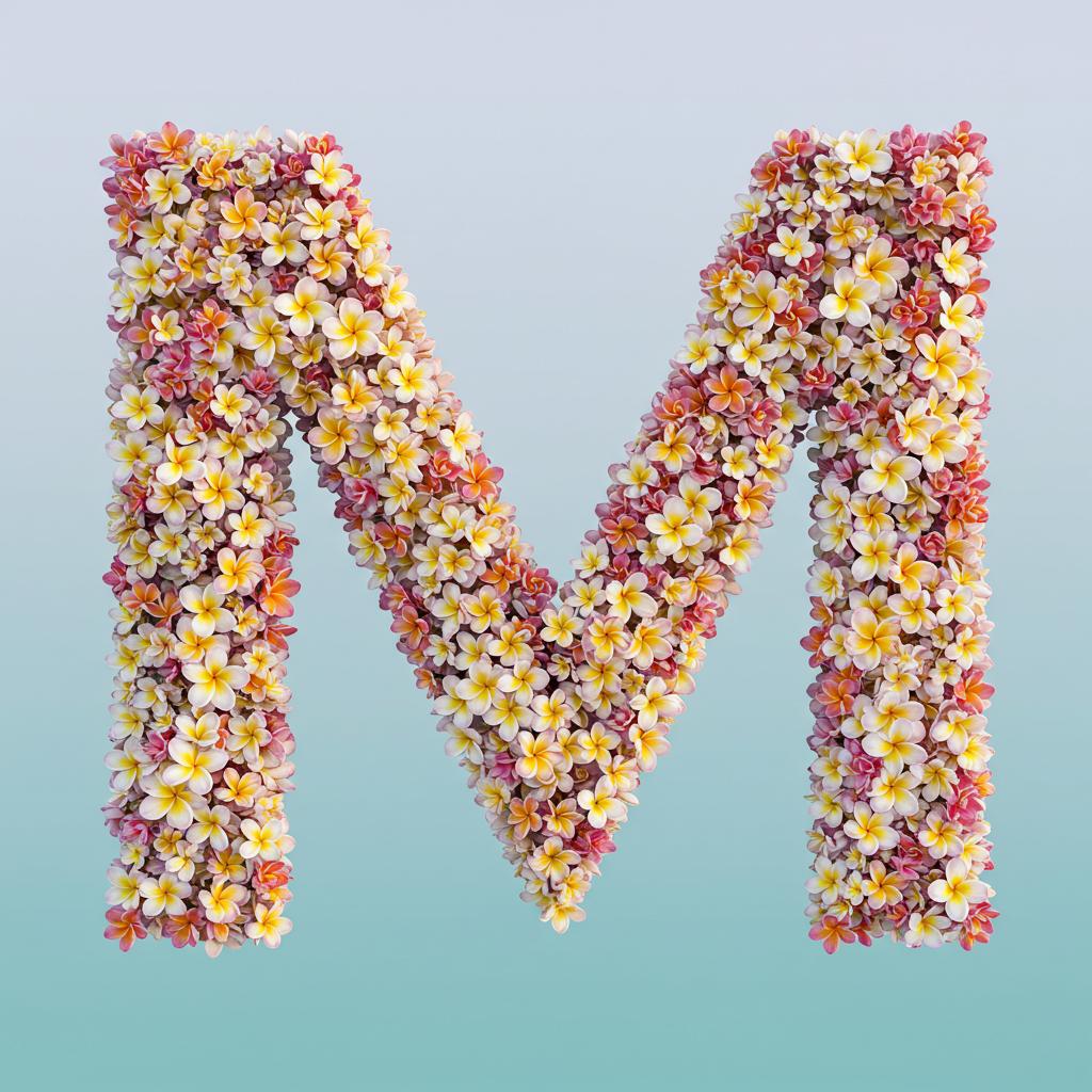 Plumeria — letter M