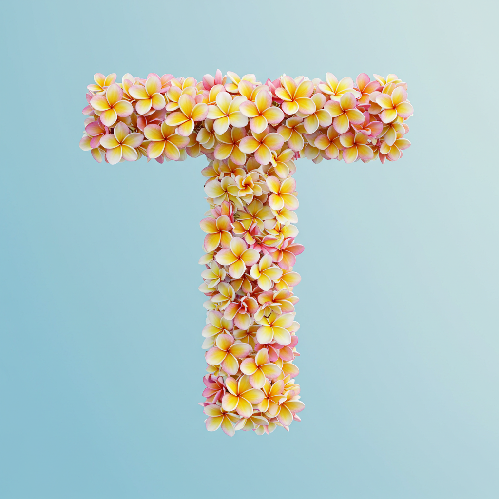 Plumeria — letter T