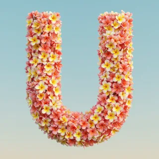 Plumeria — letter U