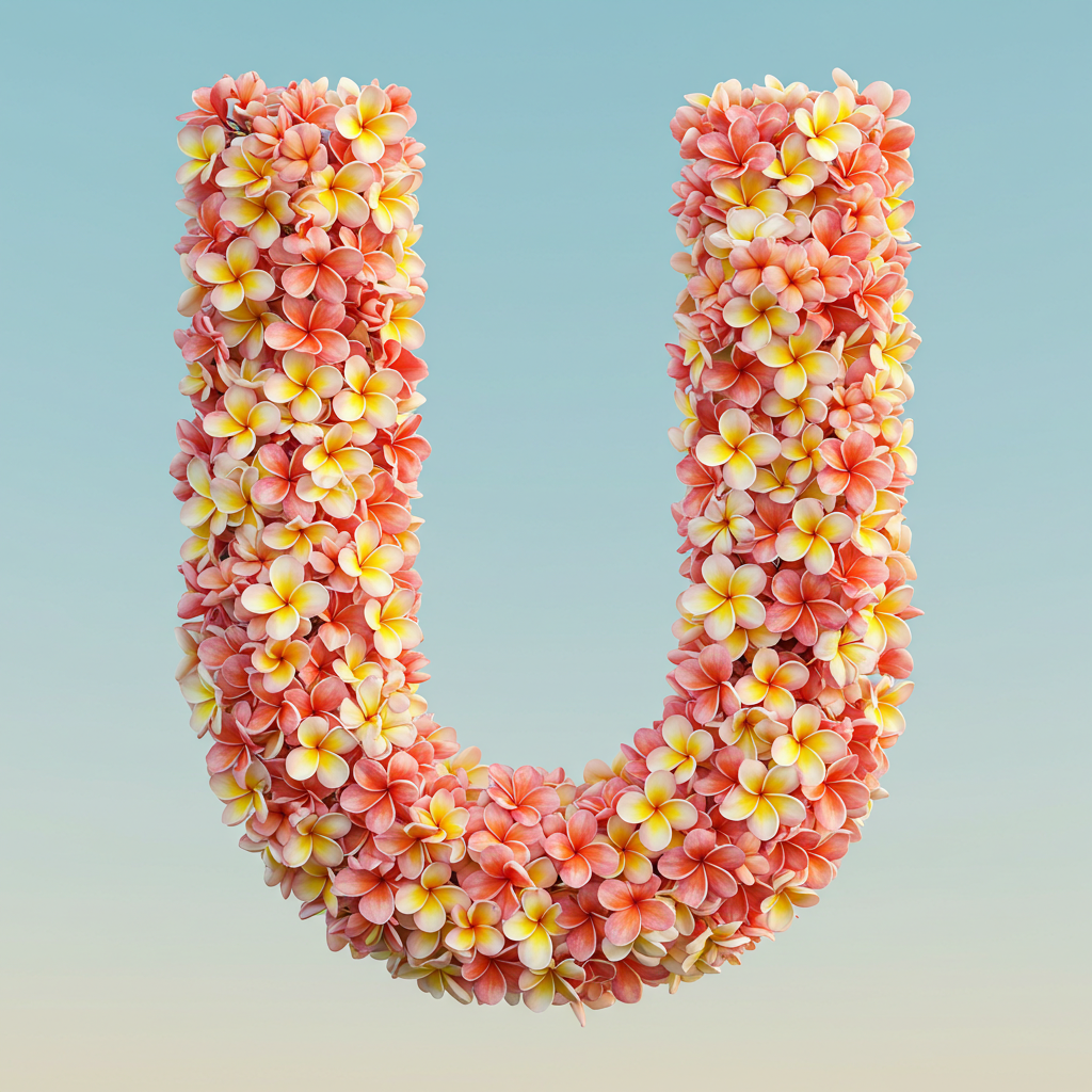 Plumeria — letter U