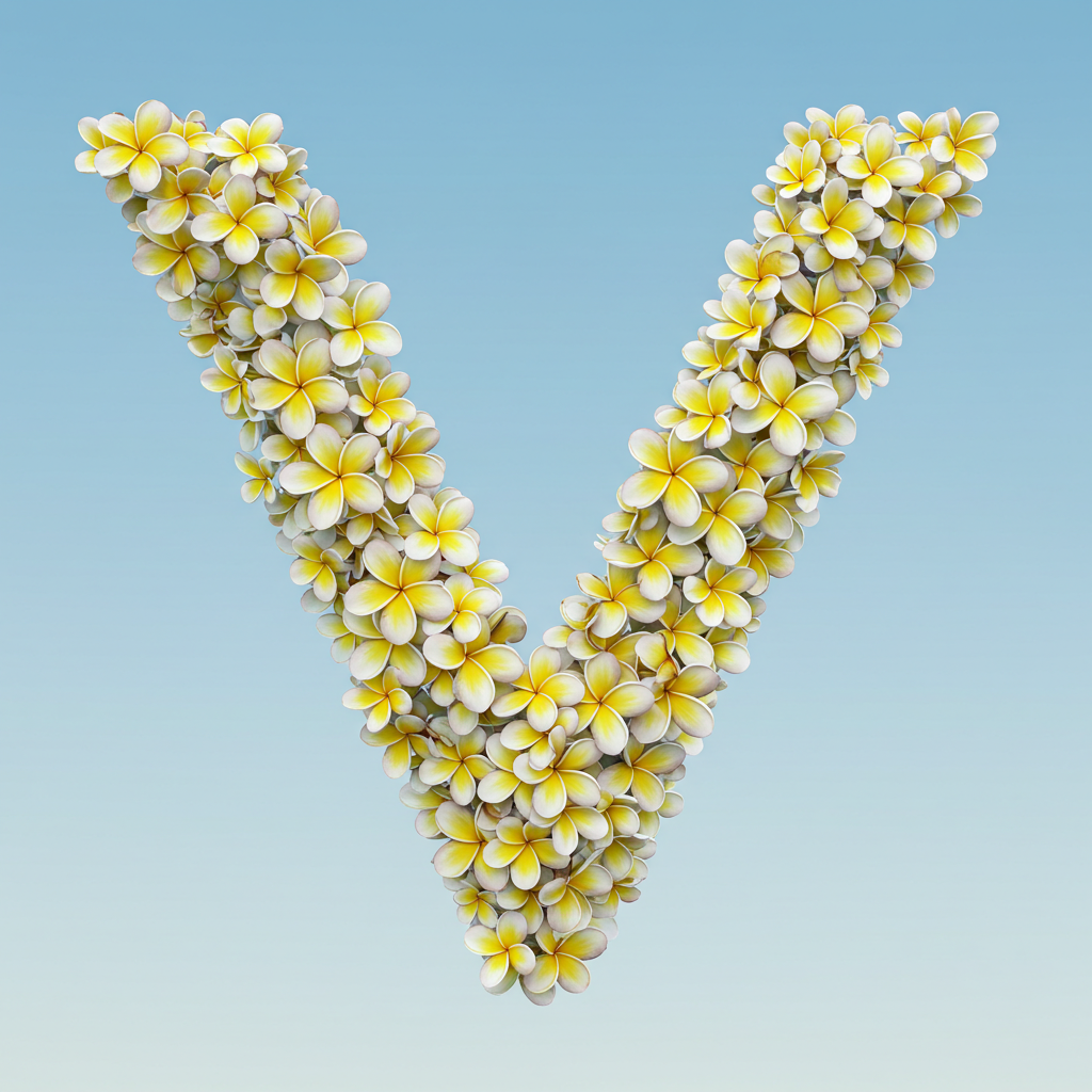 Plumeria — letter V
