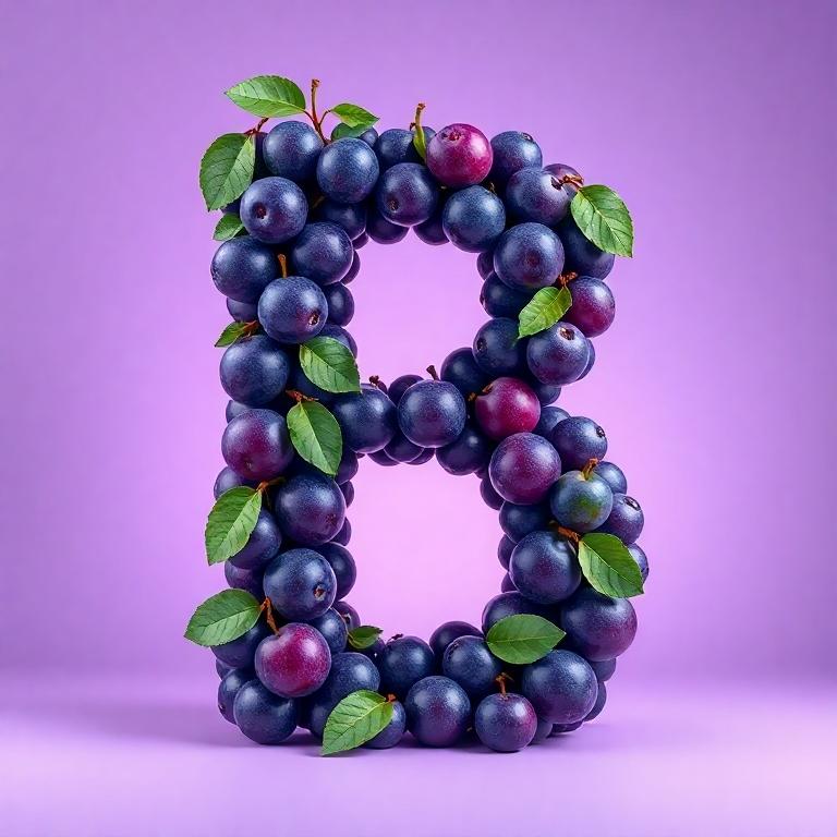 Plums — letter B