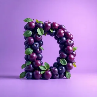 Plums — letter D