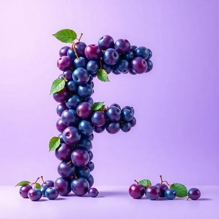 Plums — letter F