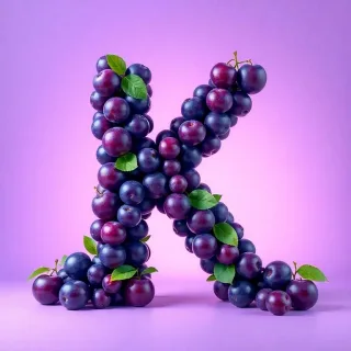 Plums — letter K