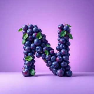 Plums — letter N