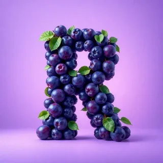 Plums — letter R