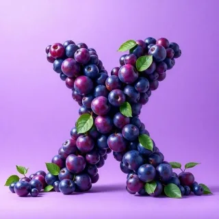 Plums — letter X