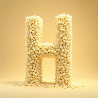Popcorn — letter H