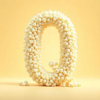 Popcorn — letter Q