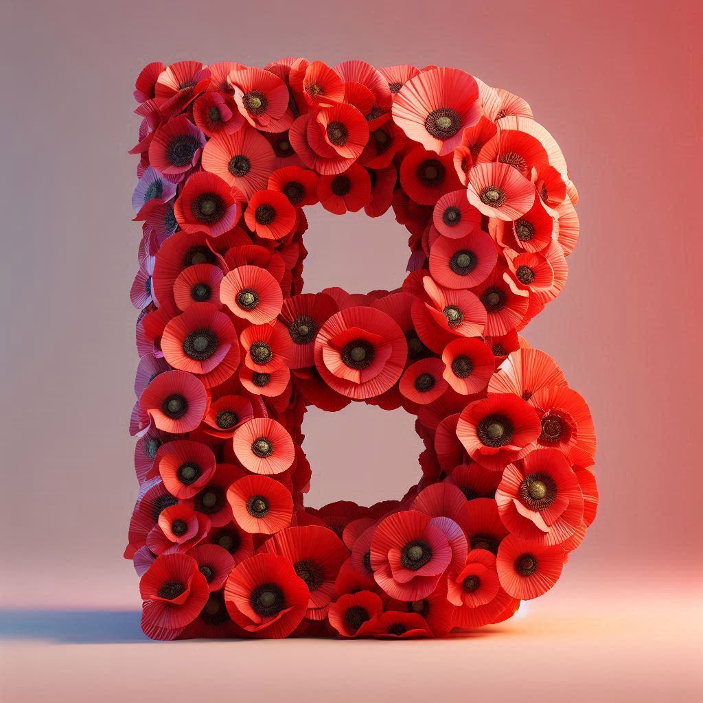 Poppies — letter B