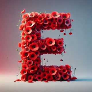 Poppies — letter E